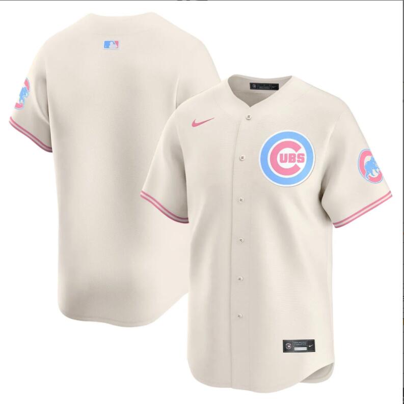 Men Chicago Cubs blank cream 2024 Nike MLB jersey